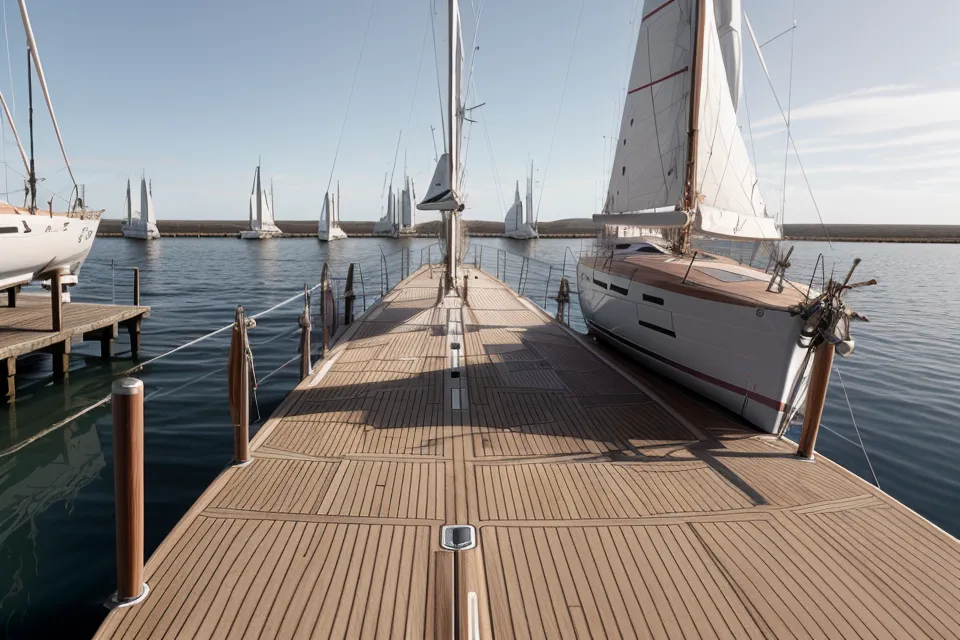 Hände nutzen ein Navigationsbesteck auf einer Seekarte der Ostsee